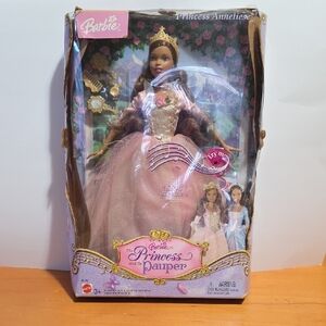 Barbie Princess Anneliese Doll - Gold and Pink Gown